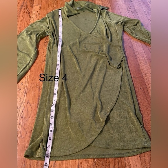 NWOT Princess Polly PARTY TIME MINI DRESS GREEN LOW IMPACT - Picture 16 of 17